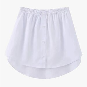 White Women's Shirt Extender